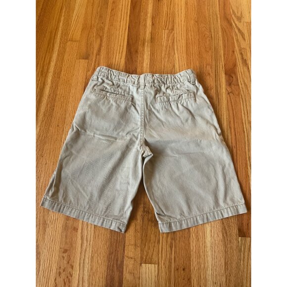 Crazy 8 Boys Beige Cotton Shorts Size 8 With Button Closure & Pockets - Picture 5 of 7